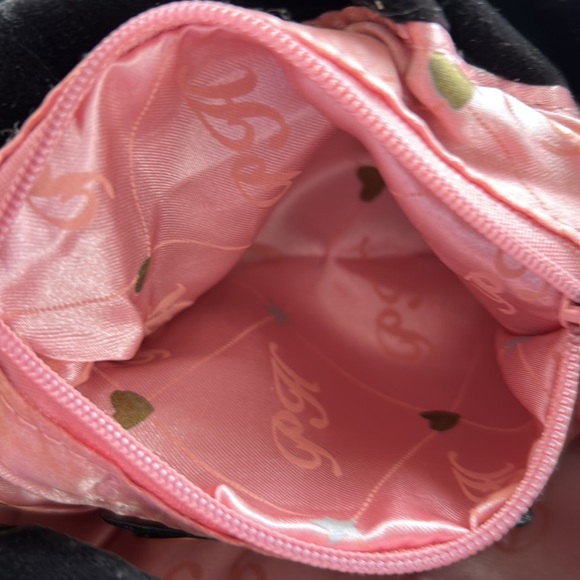 Paris Hilton Mini Black Velvet Bag - Picture 6 of 9